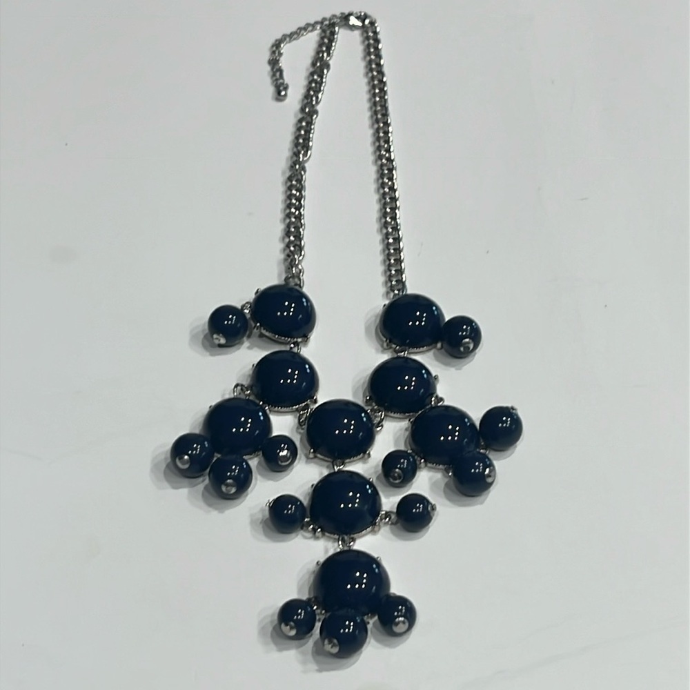 Black Stone Faux Necklace
